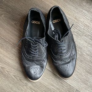 ASOS Black Leather Oxfords